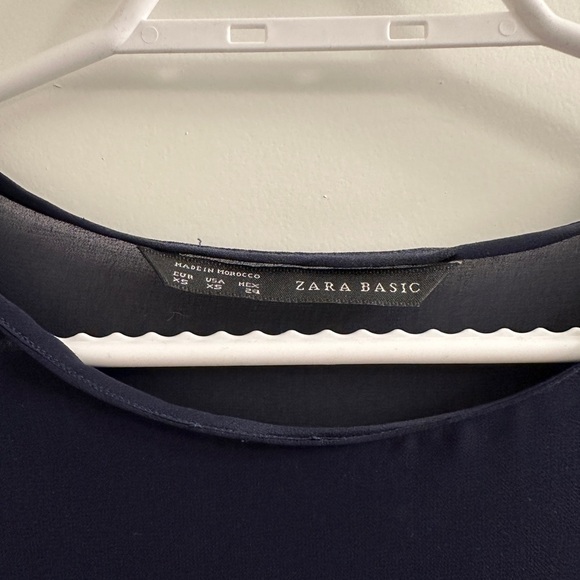 Zara Sheer Blouse Top XS with Small Defect - Picture 3 of 6